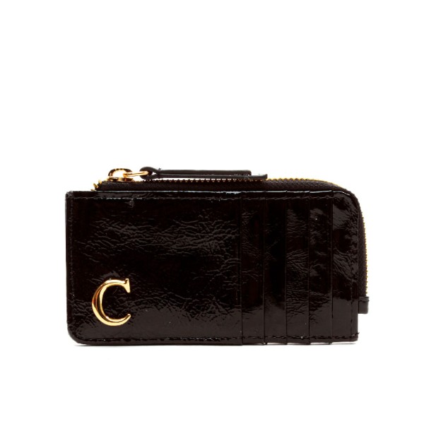 Encontraproduto.com.br - Porta Cartão Anny Couro Preto Cecconello C2943-6