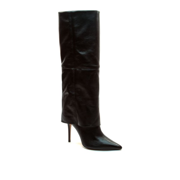 Encontraproduto.com.br - Bota Couro Preto Cano Longo Cecconello 2624001-4