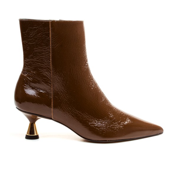 Encontraproduto.com.br - Bota Couro Marrom Cano Curto Cecconello 2620002-15