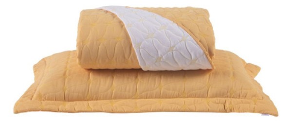 Encontraproduto.com.br - Cobre Leito Solteiro Dupla Face Bordado Cristal - 2 Pçs