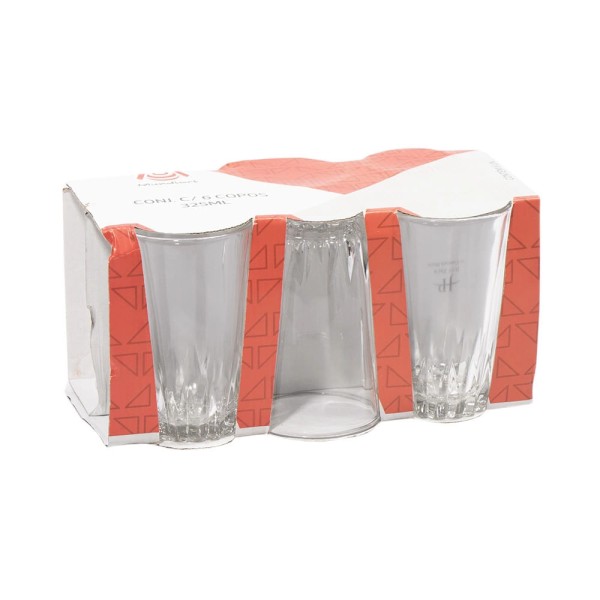 Encontraproduto.com.br - Conjunto de Copos Mundiart 325ml com 6 Peças
