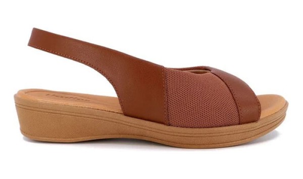 Encontraproduto.com.br - Sandália Feminina Usaflex Af0417 Canela