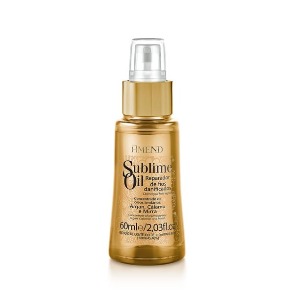 Encontraproduto.com.br - 02 Óleo Reparador De Fios Danificiados Sublime Amend 60ml