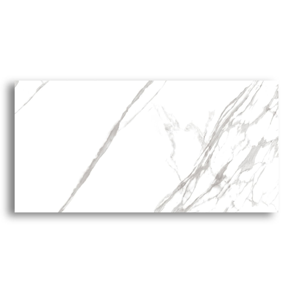 Encontraproduto.com.br - Porcelanato Esmaltado Marmo Branco 80X160cm Po Retificado