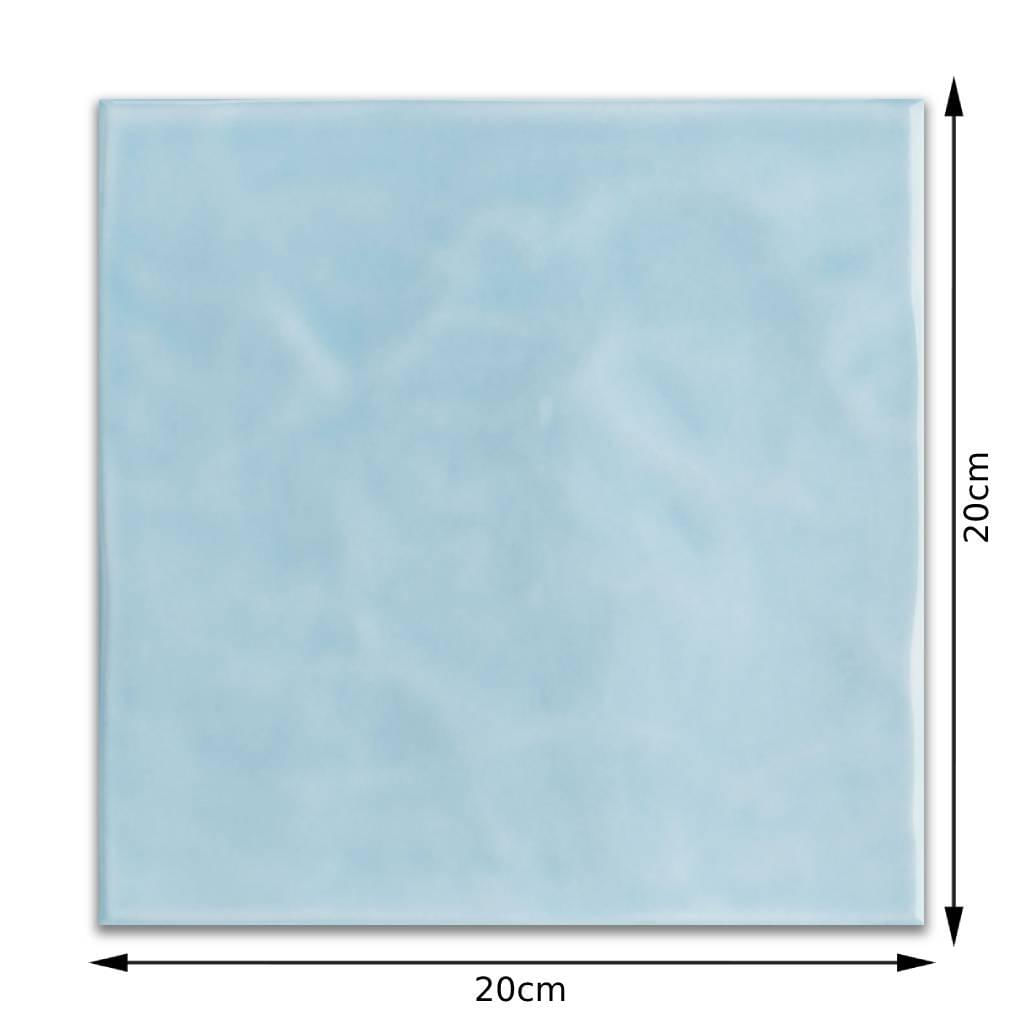 Encontraproduto.com.br - Revestimento para Piscina Eliane Azul Céu Onda Comp: 20 cm. X Larg: 20 cm.