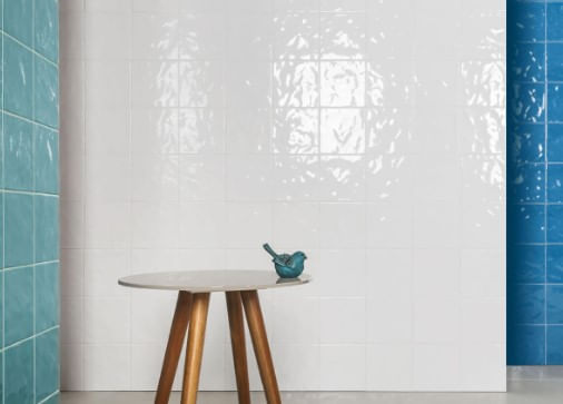 Encontraproduto.com.br - Revestimento Brilhante Eliane Verde Agua Onda 