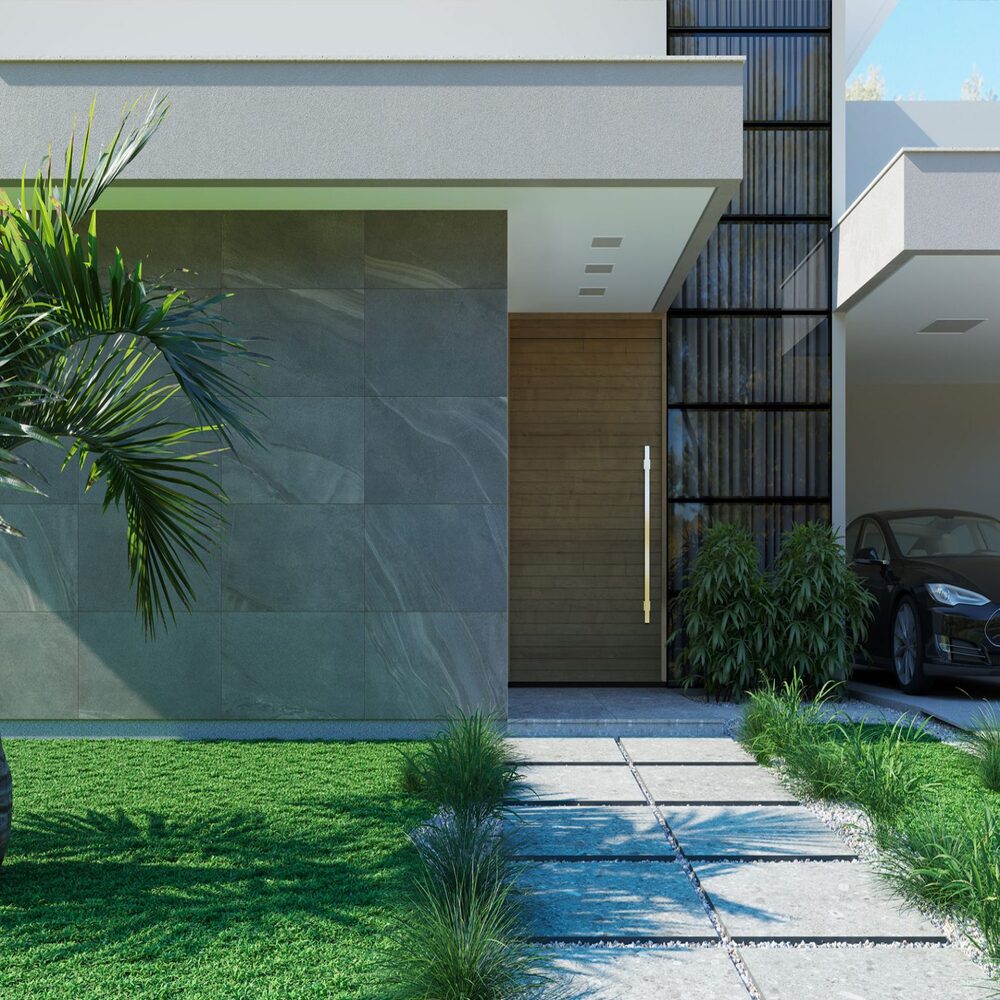 Encontraproduto.com.br - Porcelanato Esmaltado Iseo Grigio 90X90cm Ac Retificado