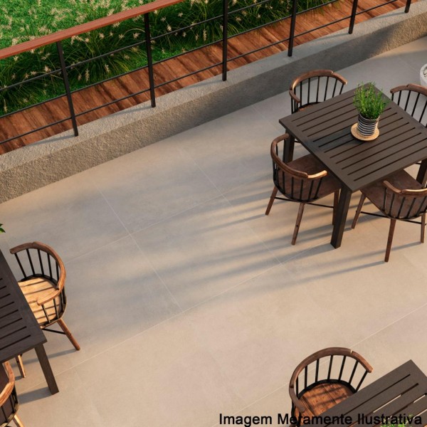 Encontraproduto.com.br - Porcelanato Tecxtone State Cement Externo 90x90cm Retificado Caixa 1,62m² Eliane