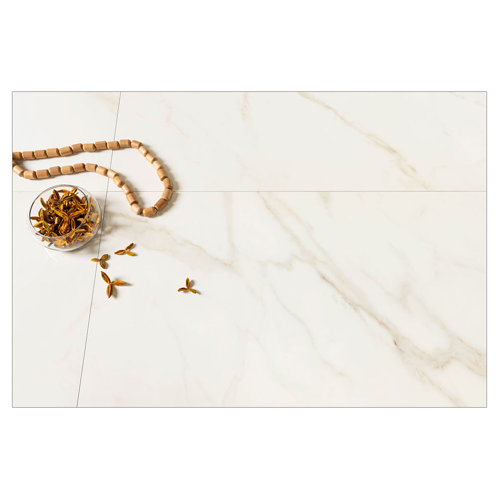 Encontraproduto.com.br - Porcelanato Esmaltado Calacatta Ouro 60X120cm Ac Retificado