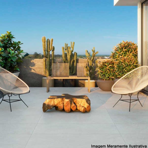 Encontraproduto.com.br - Porcelanato Caliza Cinza Externo 60x120cm Retificado Caixa 1,44m² Eliane
