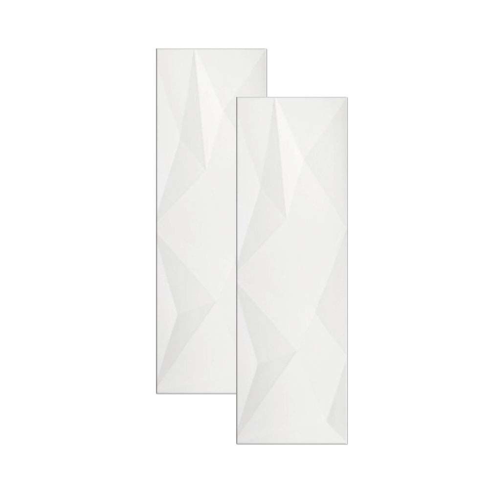 Revestimento Cristalo Branco Acetinado 30X90cm Caixa com 1,62 m² Retificado Eliane