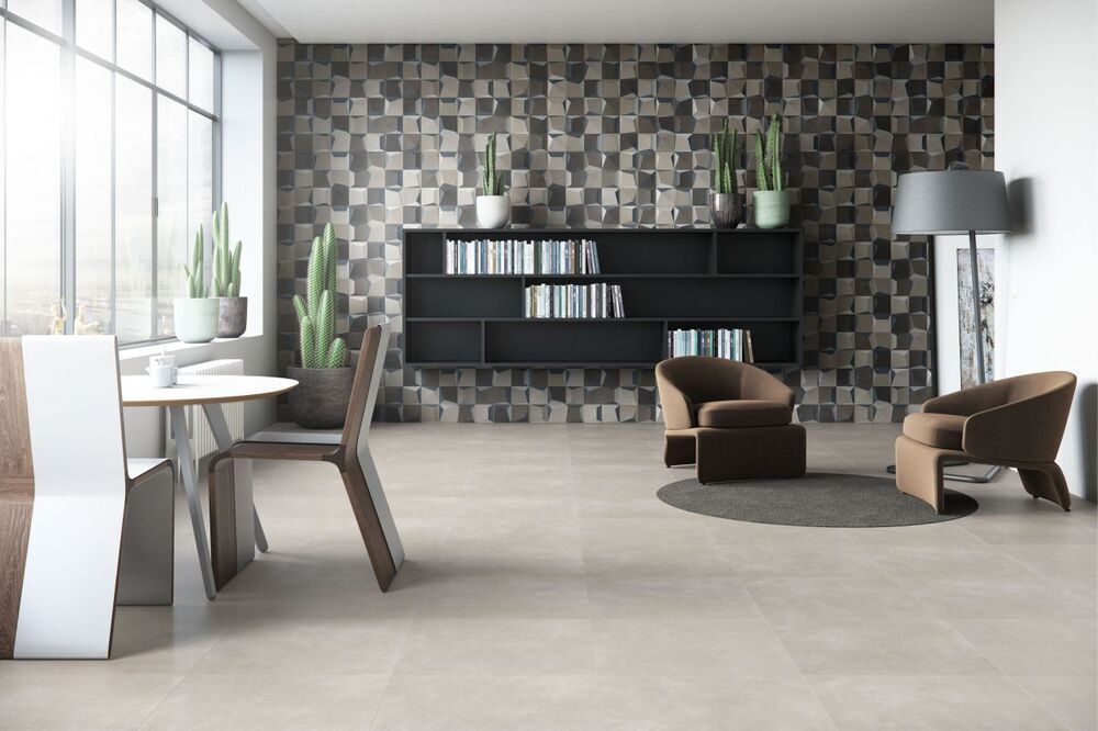 Encontraproduto.com.br - Porcelanato Munari Branco Retificado Acetinado 60x60 Eliane