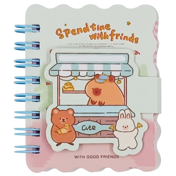 Encontraproduto.com.br - Mini Caderno Capivara 8x6,5cm em Papel Michael Judi