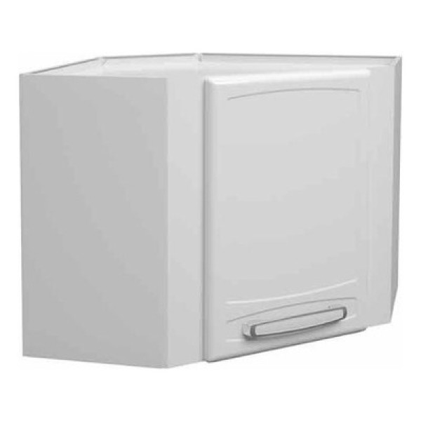 Encontraproduto.com.br - Armário Aéreo Cozinha Modulado Canto Oblíquo Evidence 7013 1 Porta Branco - Bertolini