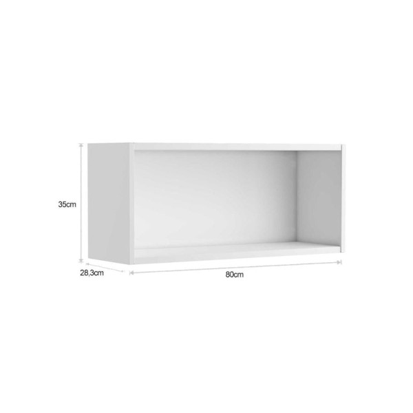 Encontraproduto.com.br - Armário Aéreo Cozinha Modulado Evidence 7004 2 Portas Branco - Bertolini
