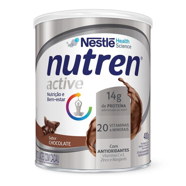 Encontraproduto.com.br - Suplemento Alimentar NUTREN ACTIVE Chocolate 400g - Nestlé