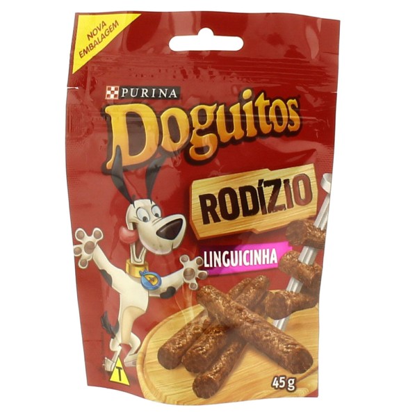 Encontraproduto.com.br - Petisco Nestlé Purina Doguitos Bifinho para Cães Sabor Linguicinha