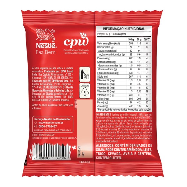 Encontraproduto.com.br - Cereal Matinal Nestlé Nescau Sachê 30g