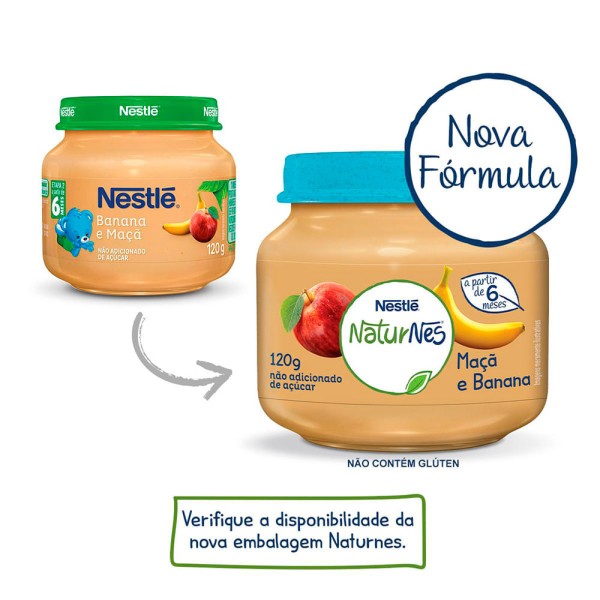 Encontraproduto.com.br - Alimento Infantil Nestlé Maçã E Banana 120g
