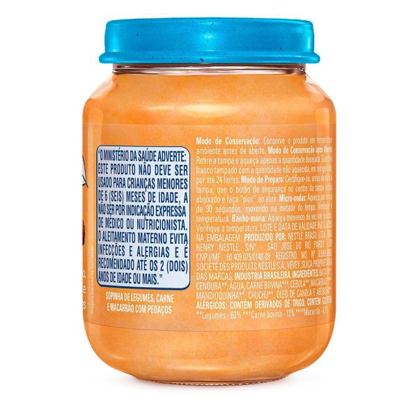 Encontraproduto.com.br - Alimento Infantil Nestlé Carne Legumes E Maçã 170g