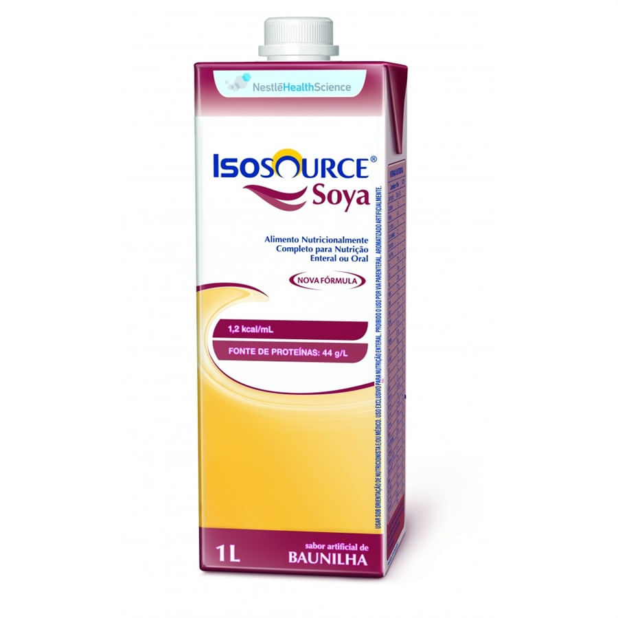 Encontraproduto.com.br - Complemento Alimentar Isosource Soya Sabor Baunilha 1000ml