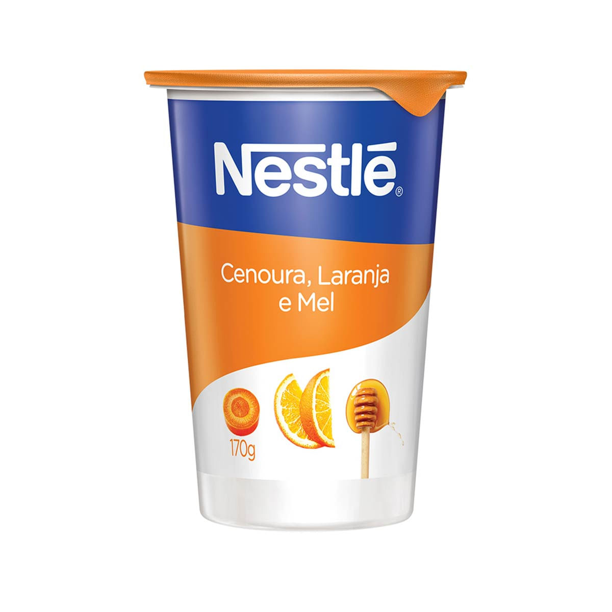 Encontraproduto.com.br - Iogurte Natural Nestlé Cenoura, Laranja e Mel Copo com 170g
