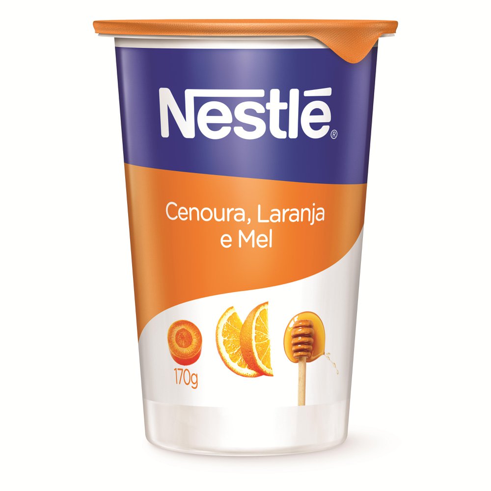 Encontraproduto.com.br - Iogurte Natural Nestlé Cenoura, Laranja e Mel Copo com 170g