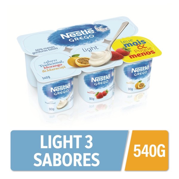 Encontraproduto.com.br - Iogurte Grego Nestlé Light 3 Sabores 540g