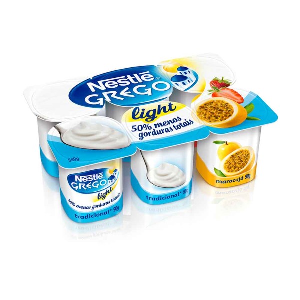 Encontraproduto.com.br - Iogurte Grego Nestlé Light 3 Sabores 540g