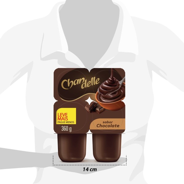 Encontraproduto.com.br - Sobremesa Láctea Chandelle Chocolate 360g