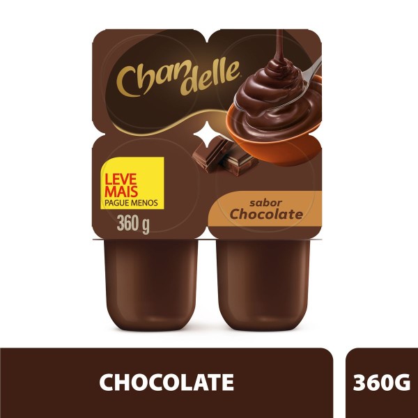 Encontraproduto.com.br - Sobremesa Láctea Chandelle Chocolate 360g