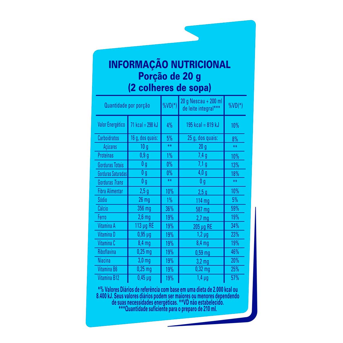 Encontraproduto.com.br - Achocolatado Nescau Lata 33% Menos Açucar 380g