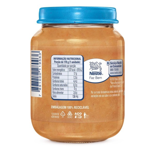 Encontraproduto.com.br - Alimento Infantil Nestlé Risoto De Frango 170g