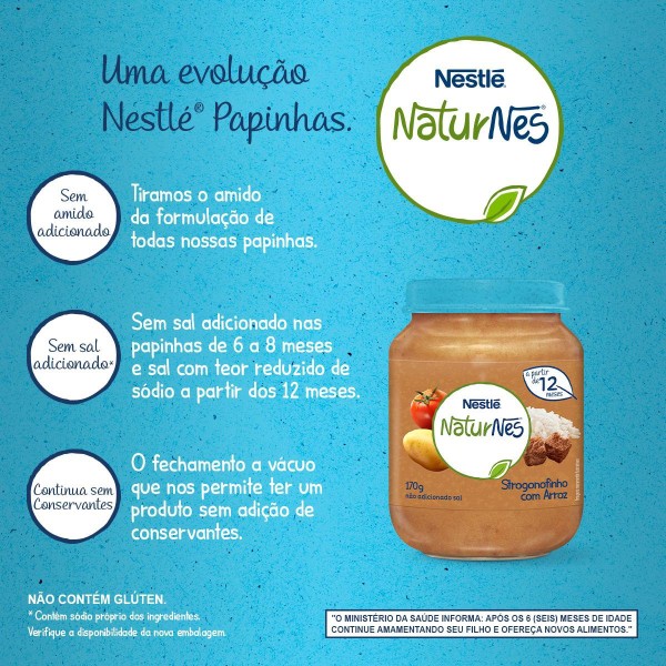Encontraproduto.com.br - Alimento Infantil Nestlé Strogonofinho C/ Arroz 170g