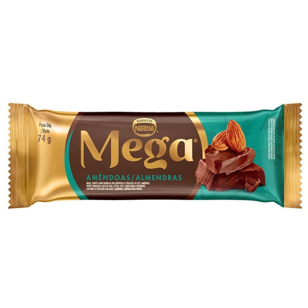 Picolé Amêndoas Mega Nestlé 74g