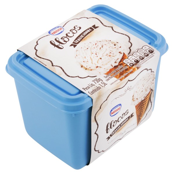 Encontraproduto.com.br - Sorvete Nestle Tradicional Flocos 1,5l
