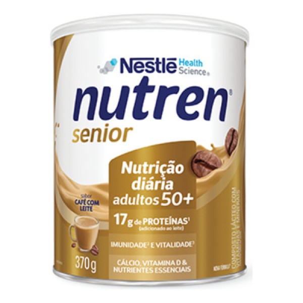 Encontraproduto.com.br - Nutren Senior Suplemento Alimentar Adulto Café C/ Leite 370g