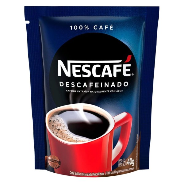 Café Solúvel Nescafé Descafeínado Sachê 40g