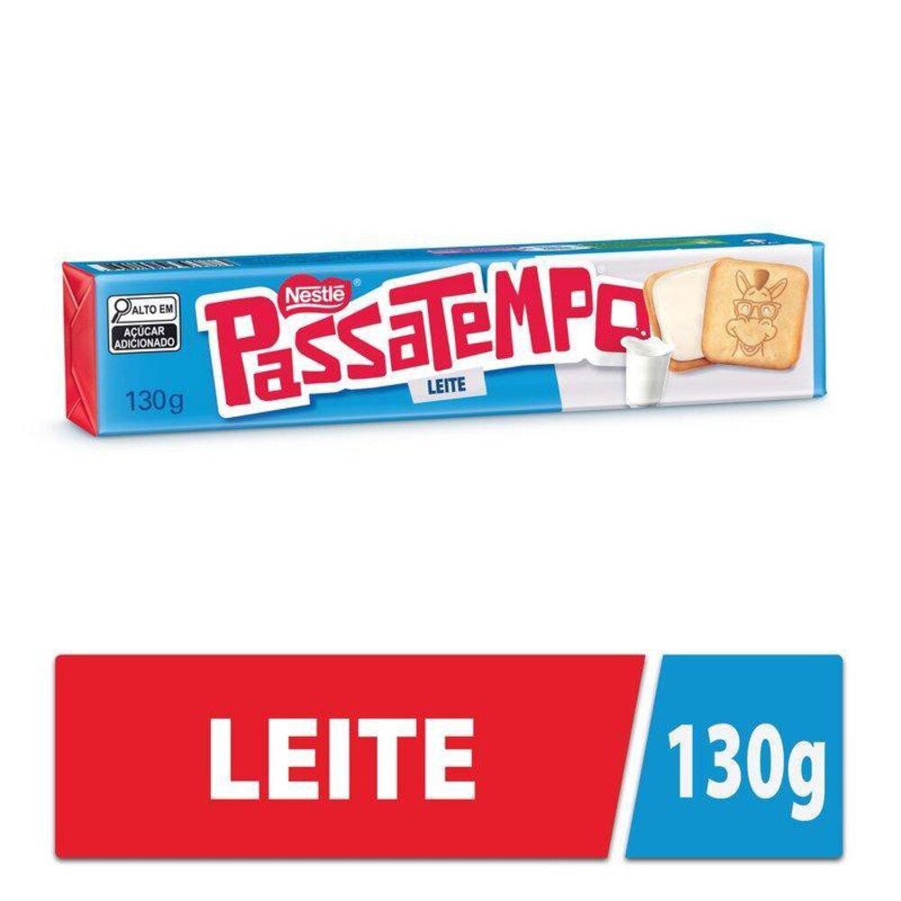 Biscoito Passatempo Recheado Leite 130g - Nestlé