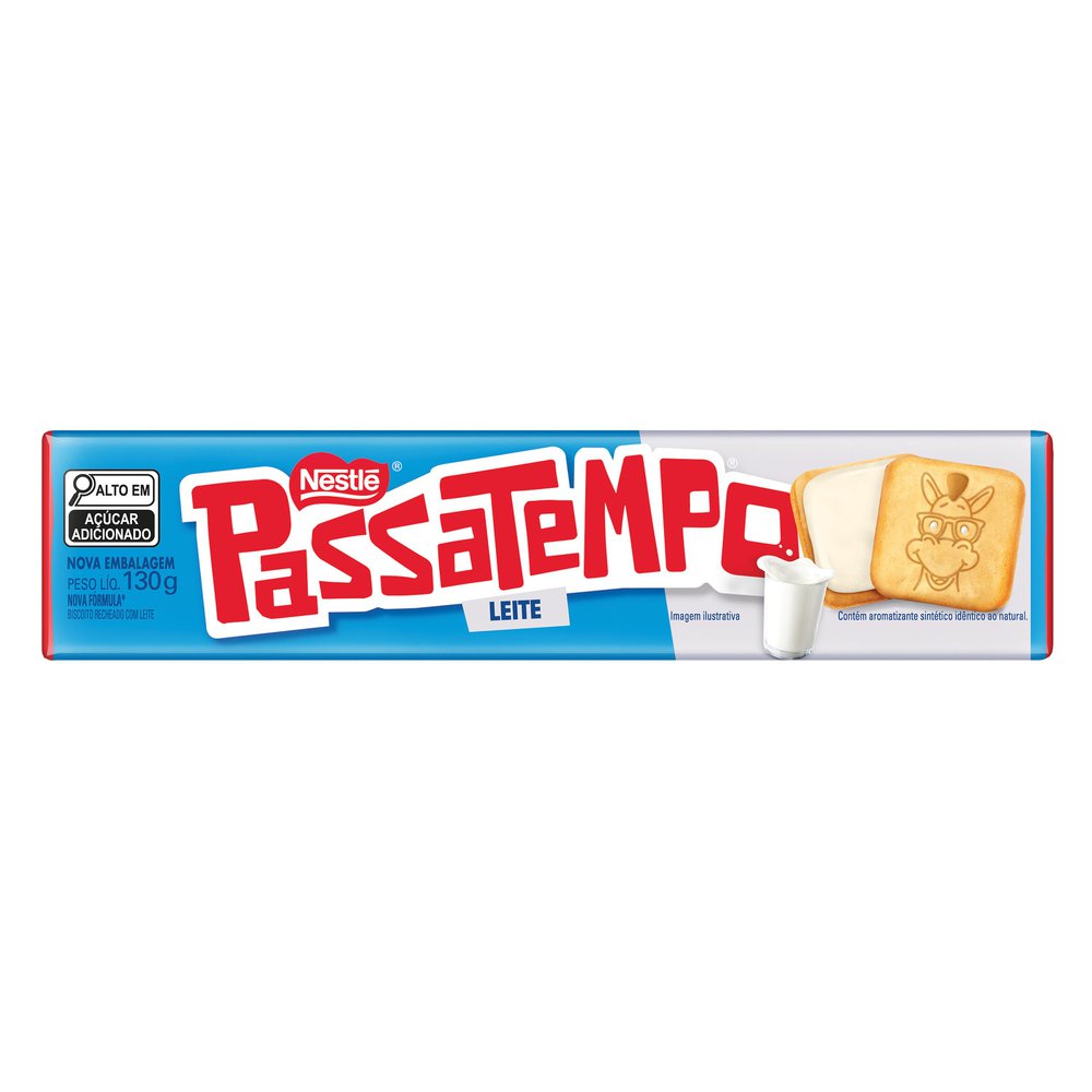 Encontraproduto.com.br - Biscoito Passatempo Recheado Leite 130g - Nestlé