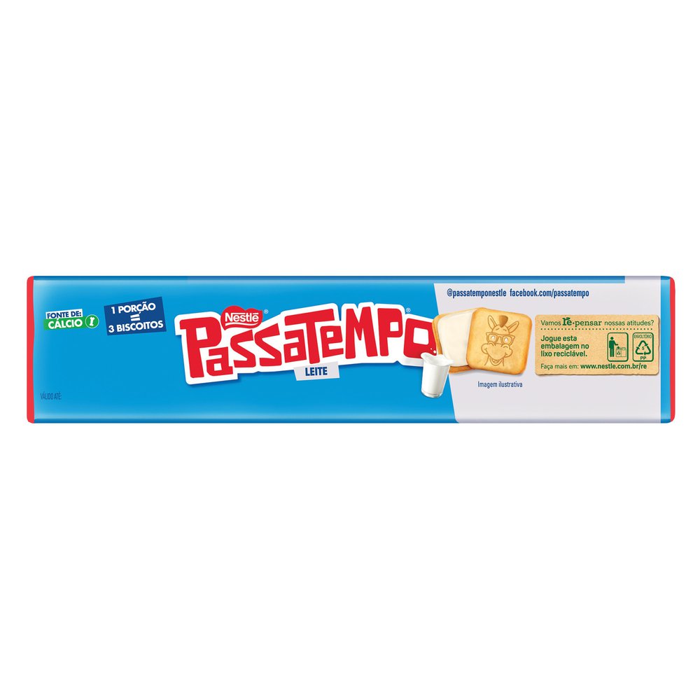 Encontraproduto.com.br - Biscoito Passatempo Recheado Leite 130g - Nestlé