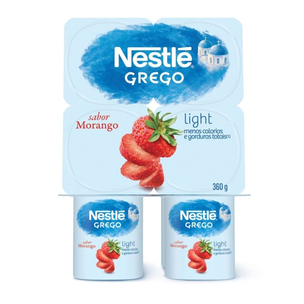 Encontraproduto.com.br - IOGURTE GREGO NESTLE MORANGO LIGHT 360G