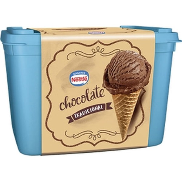 Encontraproduto.com.br - Sorvete Nestlé Tradicional Chocolate Pote1,5 L