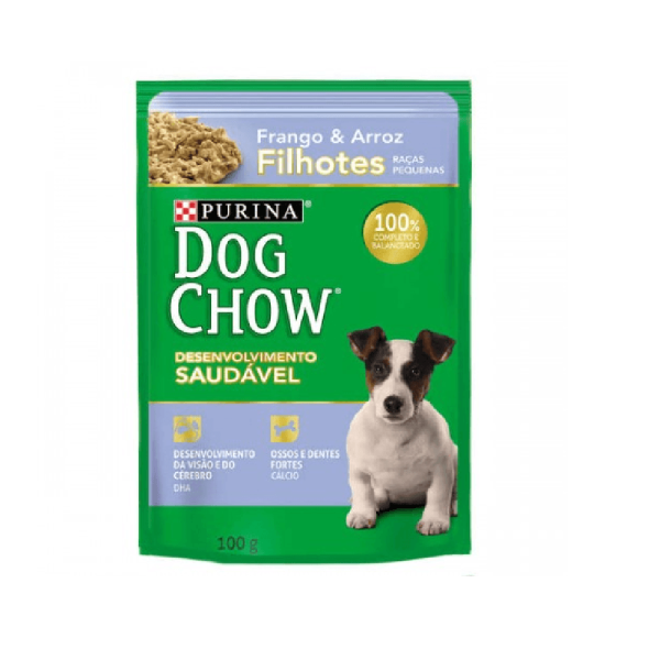 Encontraproduto.com.br - Ração Úmida Purina Dog Chow Sachê para Cães Filhotes Sabor Frango