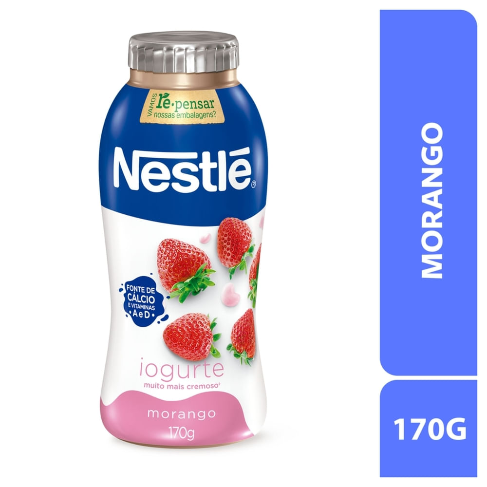 Encontraproduto.com.br - Iogurte Nestlé Parcialmente Desnatado Morango Frasco 170g