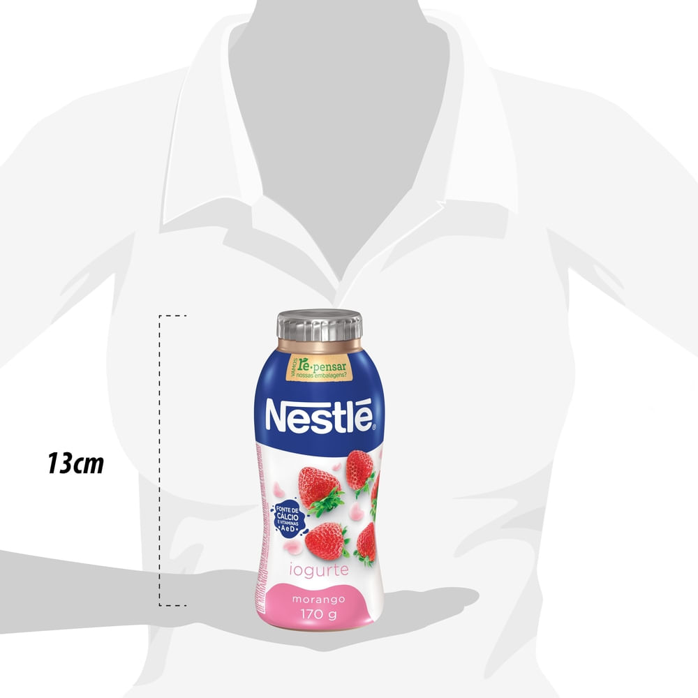 Encontraproduto.com.br - Iogurte Nestlé Parcialmente Desnatado Morango Frasco 170g