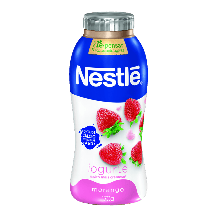 Encontraproduto.com.br - Iogurte Nestlé Parcialmente Desnatado Morango Frasco 170g