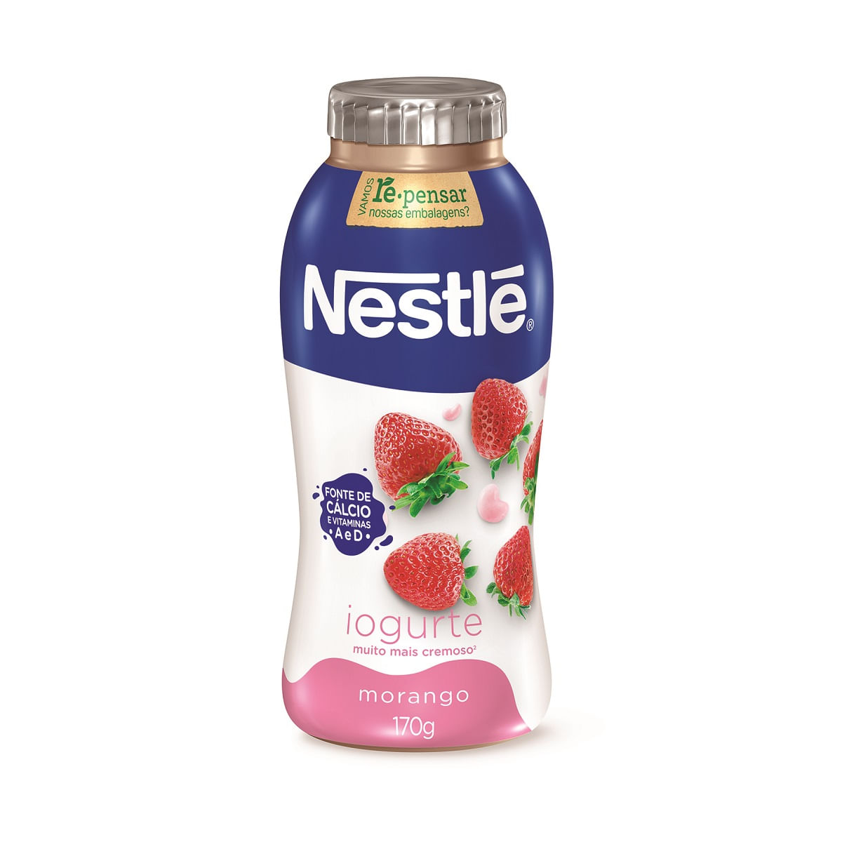 Encontraproduto.com.br - Iogurte Nestlé Parcialmente Desnatado Morango Frasco 170g