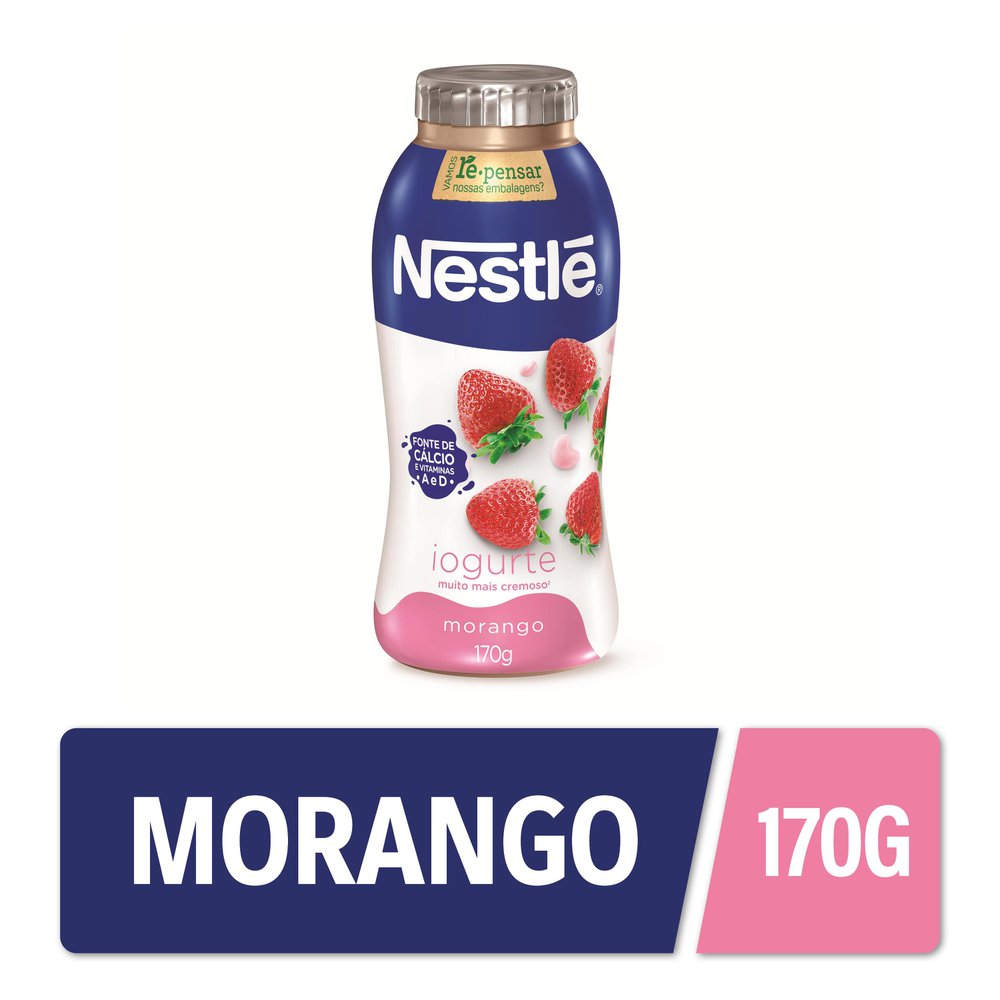 Encontraproduto.com.br - Iogurte Nestlé Parcialmente Desnatado Morango Frasco 170g