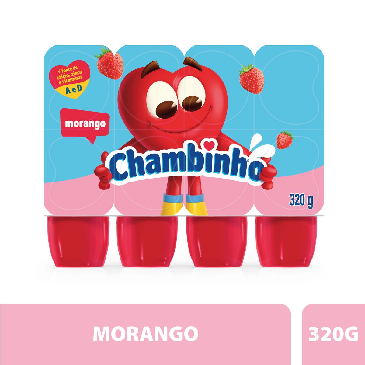Encontraproduto.com.br - Queijo Petit Suisse Chambinho Morango 320g